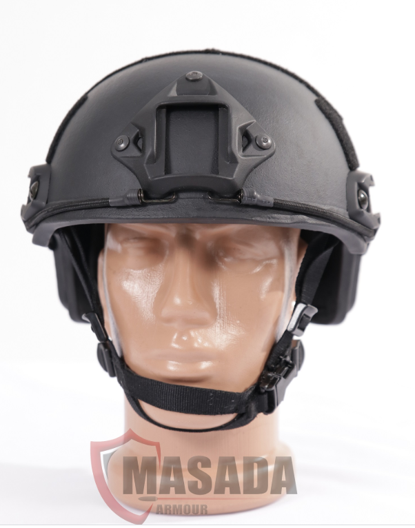 Fast combat helmet Masada Armour Front Black