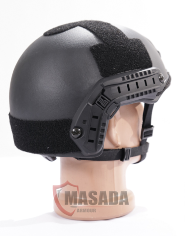 Fast combat helmet Masada Armour Black Back