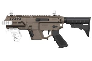Tan Recover Tactical P-IX without Mag 9 Thumb Rest and Sights